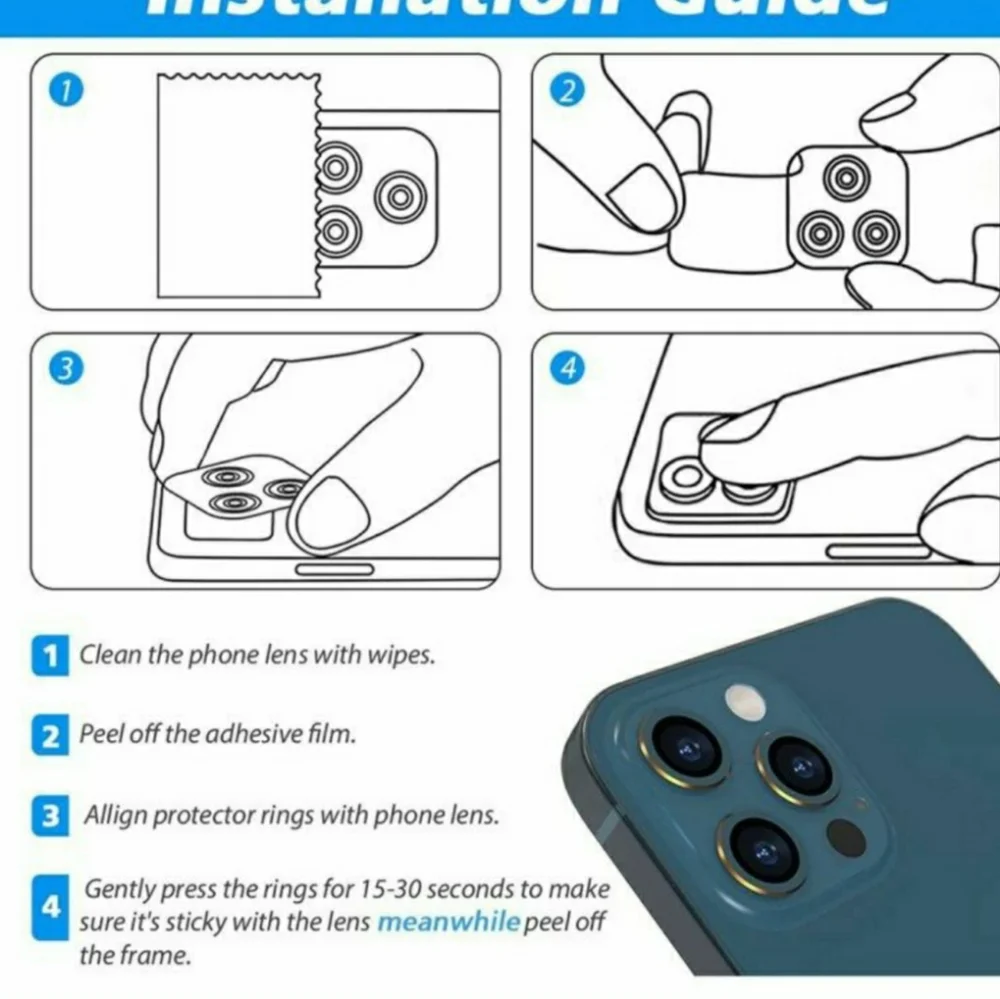 Camera Lens Protector for iPhone 12 Pro Max,